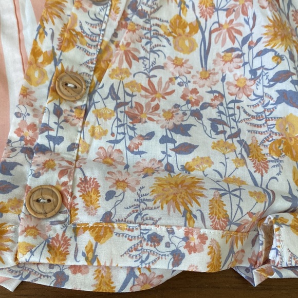 Rachel Zoe floral stripe romper set of 2 size 12 mos NEW! - Picture 2 of 16